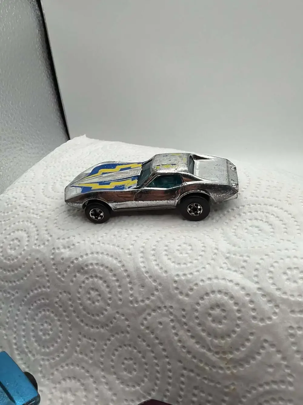 Vintage 1975 Hot Wheels Super Chromes Corvette Stingray Chrome Die-Cast Toy Car